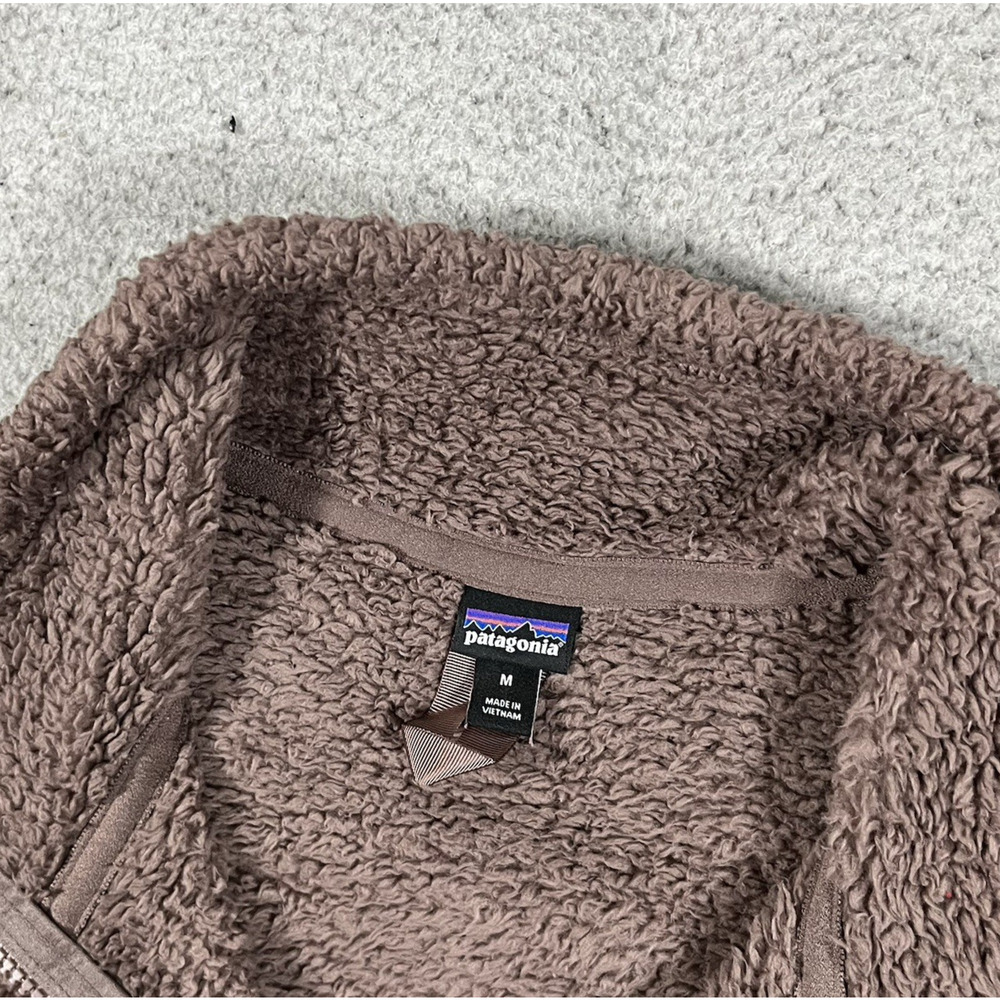 Patagonia Jacket Womens M 1/4 Zip Pullover Teddy Deep Pile Sherpa Los Gatos - Picture 3 of 14
